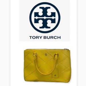 Tory Burch Robinson Stitched Micro Double Zip Tote